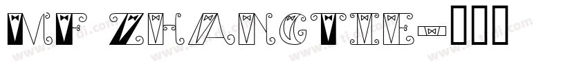 MF ZhangTie字体转换